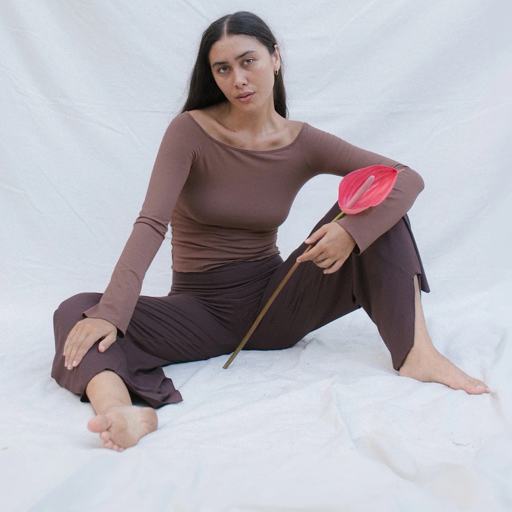 Indigo Luna Layla Longsleeve Chocolate-size M/L